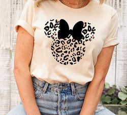 Leopard print Minnie shirt, Animal Kingdom shirt, womens Disney shirt, animal print Minnie womens shirt,