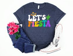 Lets Fiesta Celebration Shirts, Lets Fiesta Bachelorette Party Shirtst, Fiesta Serape Print, Girls Trip Shirts