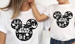 Star Wars Mickey Mouse Shirt, Mickey head star wars shirt, Disney Family Shirts, Star wars Tee, starwars gifts, Disney