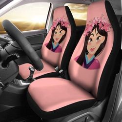 Mulan Car Seat Covers Disney Princess Cartoon Fan Gift
