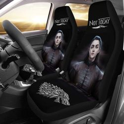 Arya Stark Not Today Car Seat Covers
