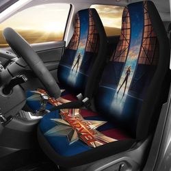 Marvel Movie Captain Marvel Car Seat Covers