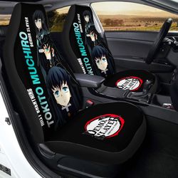 Tokitou Muichirou Car Seat Covers Custom Demon Slayer Anime Gifts Idea For Fans