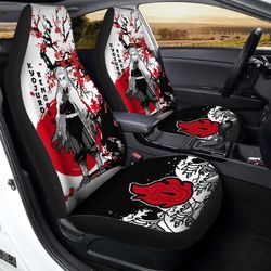 Rengoku Car Seat Covers Custom Japan Style Anime Demon Slayer Car Interior Accessories