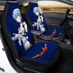 Rei Ayanami Car Seat Covers Custom Neon Genesis Evangelion Anime Car Accessories