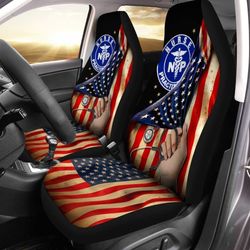 Np Nurse Car Seat Covers Custom American Flag Car Accessories