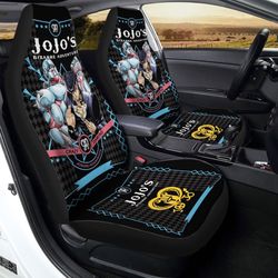 Josuke Higashikata Car Seat Covers Custom Jojo's Bizarre Adventure Anime Car Interior Accessories