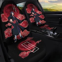 Itachi Akatsuki Car Seat Covers Custom Anime Naruto Car Accessories Gifts Idea