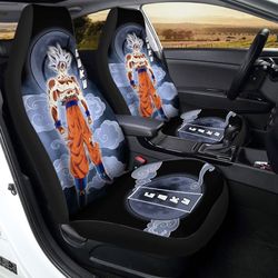 Goku Ultra Instinct Car Seat Covers Custom Dragon Ball Anime Car Accessories