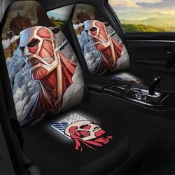 Giant Titan Car Seat Covers Custom Anime Attack On Titan Car Interior Accessories