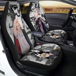 Draken And Mikey Car Seat Covers Custom Gifts Idea For Tokyo Revengers Anime Fans