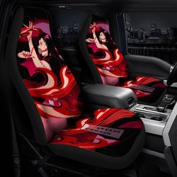 Demon Slayer Nezuko Car Seat Covers Custom Blood Demon Art Anime Car Accessories