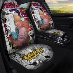 Chainsaw Man Denji Car Seat Covers Custom Anime Car Accessories