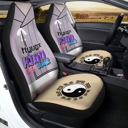 Boruto Hinata Uniform Car Seat Covers Custom Naruto Anime Car Interior Accessories