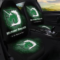 Aot Military Police Car Seat Covers Custom Anime Attack On Titan Car Accessories