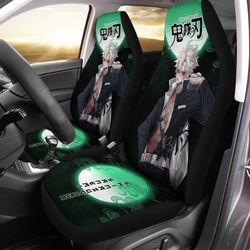 Demon Slayer Sanemi Shinazugawa Seat Covers For Car Custom Anime Car Accessories