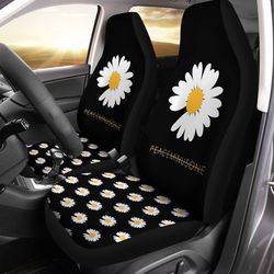 Daisy Car Seat Covers Custom Flower Car Accessories