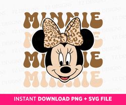 Retro Miss Mouse Svg, Leopard Mouse Head Svg, Family Vacation Svg, Family Trip Svg, Vacay Mode Svg, Magical Kingdom, Svg