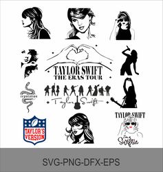 Taylor , Pop Singer ,Clipart Big Bundle Silhouettes , Great for T Shirts , Svg Png Pdf Dxf Fun Customise Set