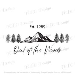 Taylor Out of the Woods Svg and png, Taylor Swiftie Album Titles, The Eras Tour Svg, Instant Digital Download