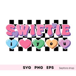 I love you Swiftie svg, png, ps. Taylor Swift heart svg in candy hearts svg design digital download, sublimation printin