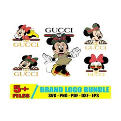 Minnie Gucci Svg, Gucci Logo Svg
