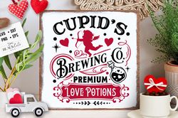 Cupids Bed and Breakfast SVG, Farmhouse Valentine svg, Cupids Farmhouse  SVG, Cupid svg, Retro Valentine Sign svg