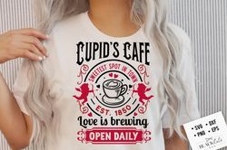 Cupids Cafe svg, Farmhouse Valentine svg, Cupids Cafe