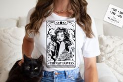 The cat lover tarot SVG, Cat lover svg, Cat tarot svg, Tarot card svg, cat tarot card svg, Black cat tarot svg