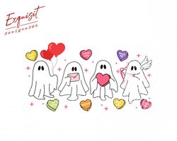 Valentines Ghost Png, Be My Boo Png, Ghost With Balloon, Pastel Valentines Day, Valentines Day Sublimation, Valentine Gh