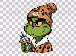 Boujee Grinch PNG, Grinch coffee png, Grinch file, Grinchmas PNG, Eps file, Christmas png Merry Gricmas png Christmas Gr