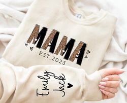 This MAMA Wear her Heart PNG, Mama Leopard Design, Valentine PNG File, Mamas Valentine Digital Download, Leopard Valenti