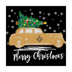 Christmas With New Orleans Saints Svg, Sport Svg, Christmas Svg, New Orleans Saints, Saints Logo Svg, NFL Sport Svg, NFL