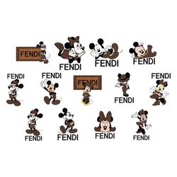 Mickey Fendi Svg bundle, Minnie Fendi Svg, Minnie mouse Svg, Mickey Mouse Svg, Mickey And Minnie Svg, Digital download