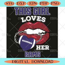 This Girl Loves Her Rams Sexy Lips Svg, Sport Svg, Sexy Lips Svg,NFL svg,NFL Football,Super Bowl, Super Bowl svg,Super B