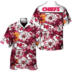 Kansas City Chiefs Hawaiian Aloha Shirt For Big Fans Hawaiian Shirt- For men and women