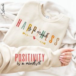 Happiness is a Mood SVG PNG, Boho Motivational Sleeve Shirt Design Svg, Love Yourself Svg, You Always Matter Svg, Positi