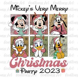 Christmas Mouse And Friends Png, Christmas Squad Png, Christmas Friends Png, Holiday Season Png