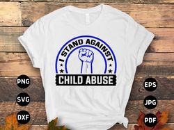 child abuse awareness svg png, i stand against child abuse svg, blue ribbon svg, child abuse prevention cricut cut file