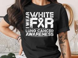 i wear white for lung cancer awareness svg png, white ribbon svg, lung cancer support svg cricut sublimation design