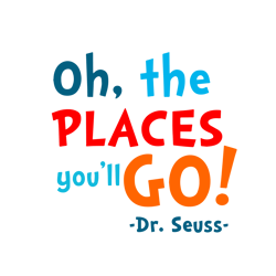 Oh The Places Dr Seuss Svg, Cat In The Hat SVG, Dr Seuss Hat SVG, Green Eggs And Ham Svg, Dr Seuss for Teachers Svg
