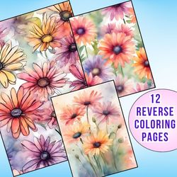 Unleash Your Creativity with Transvaal Daisy Flowers Reverse Coloring Pages