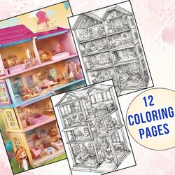 Bring Your Dollhouse Dreams to Life with Printable Doll House Coloring Pages
