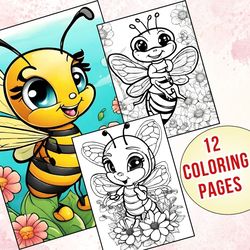 Buzzing with Fun! Adorable Honeybee Coloring Pages for Kids of Elementary Grade