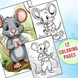 Rat Coloring Pages for Boys and Girls | Educational Coloring Activities