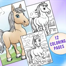 12 Printable Horse Coloring Pages for a Horse-tastic Learning Experience