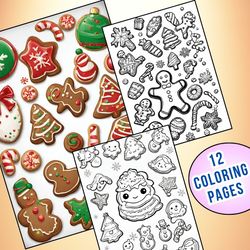 Sweeten Your Holiday Lessons with 12 Festive Christmas Cookies Coloring Pages