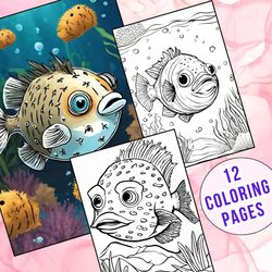 12 Puffer Fish Coloring Pages | Fun and Educational Printables for Kids
