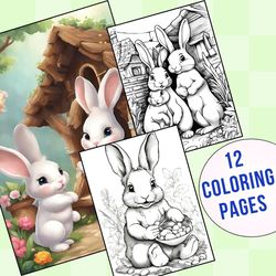 12 Educational & Entertaining Bunny Coloring Pages for Kids of All Ages