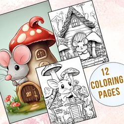 12 Charming Rat House Coloring Pages for Children of All Ages Download & Color Now!